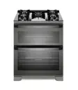 FE5AD  COCINA A GAS DOBLE HORNO MESA DE VIDRIO 5 H