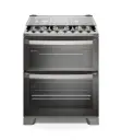 FE5DC  COCINA A GAS DOBLE HORNO MESA INOX 5 H