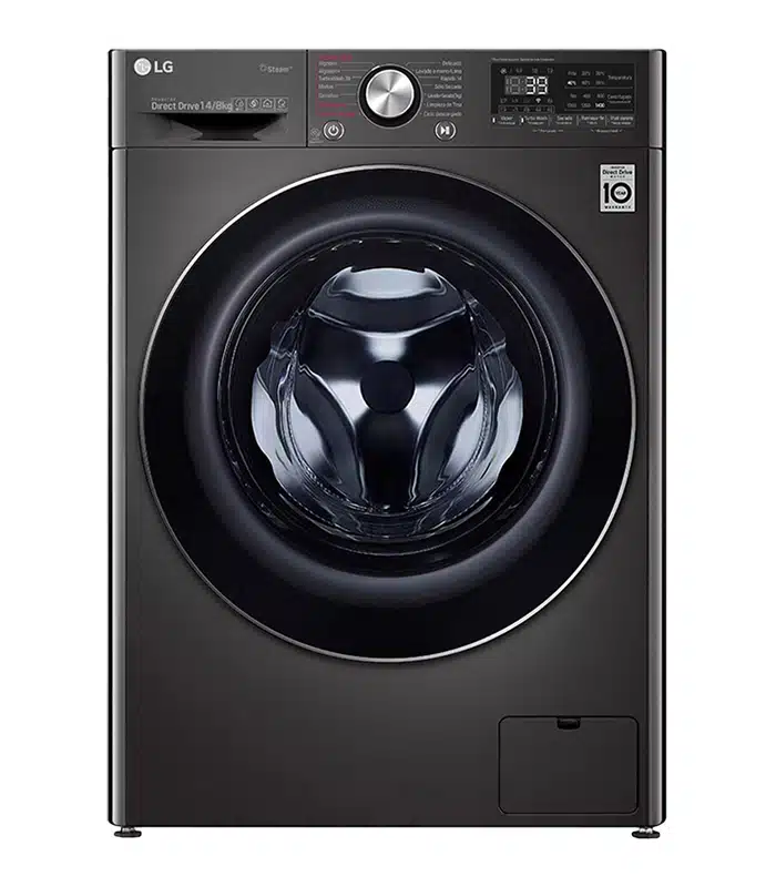 WD14BVC2S6C Lavadora/Secadora, Inverter, color Negro, 14 Kg. de lavado, 8 Kg. de secado