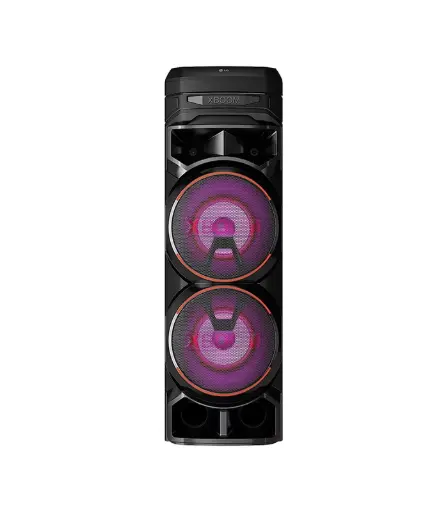 [RNC9] RNC9 Torre de Sonido XBOOM Doble Woofer, Multi Bluetooth, Super Bass Boost, Iluminación Multicolor, Función DJ en la app LG XBOOM, Karaoke Star.